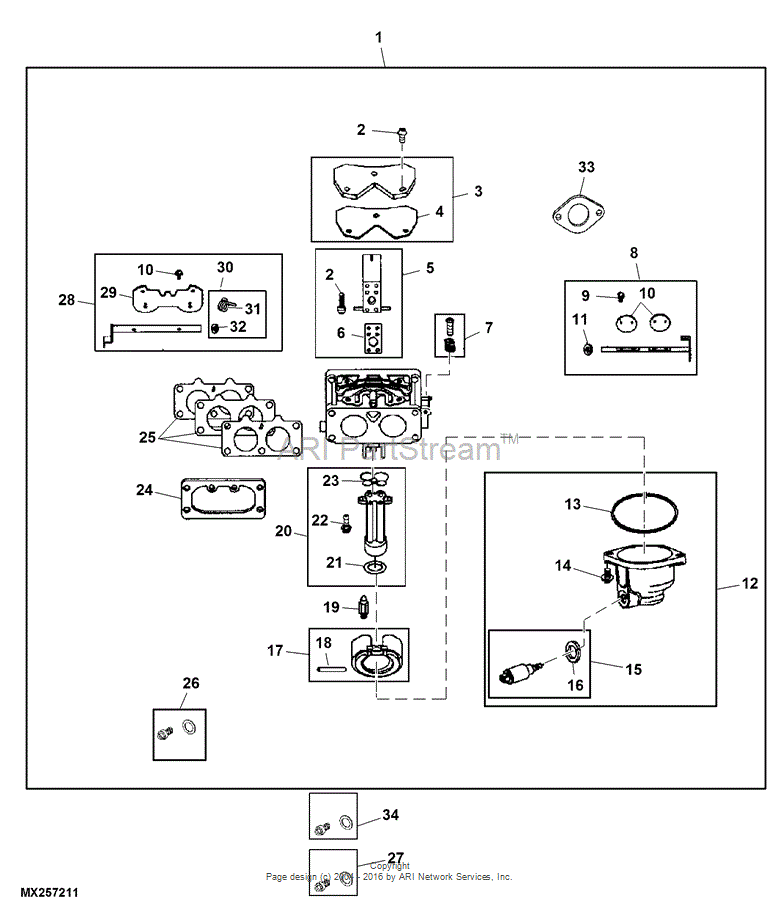 Kit Di Ricostruzione Carburatore Per Johnson/Evinrude 6 8 9.9 15 20 HP - Foto 6