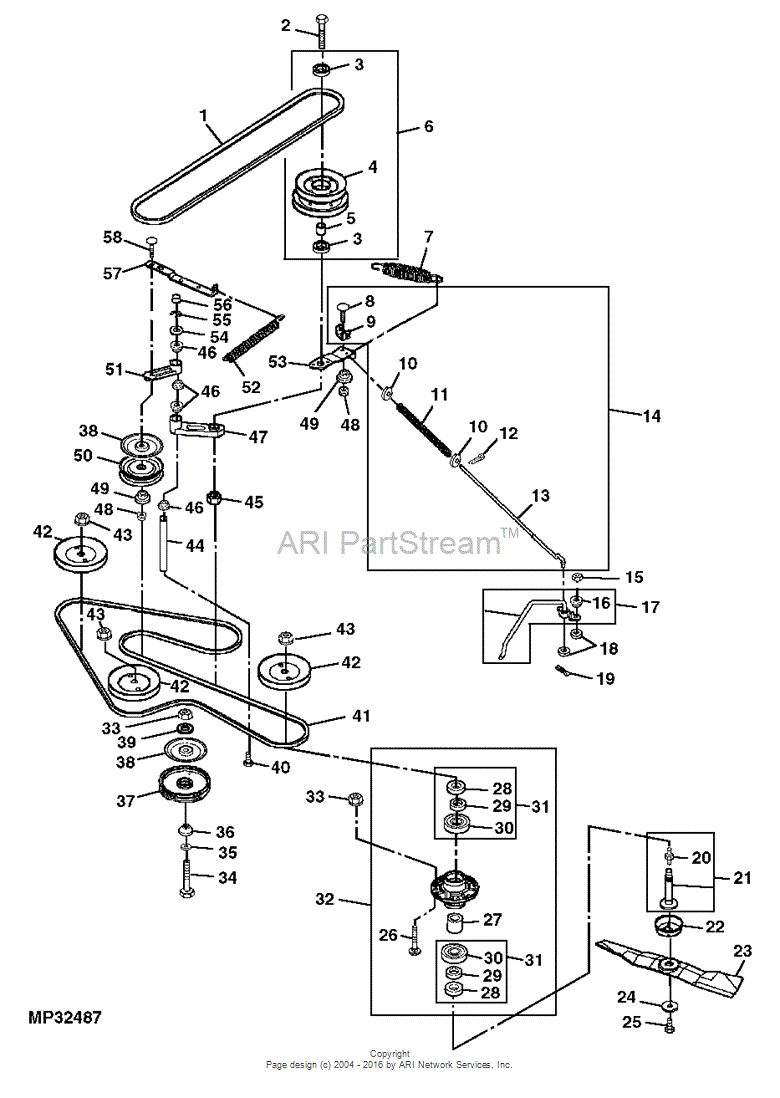 John deere belt m143019 deals