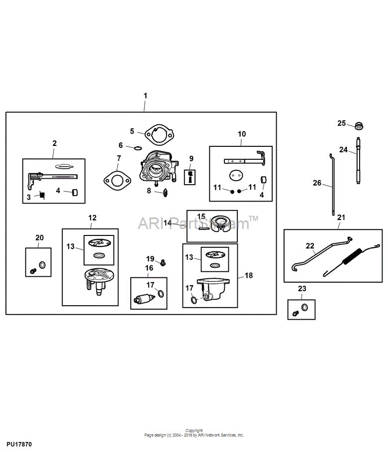 John deere la115 carburetor diagram online
