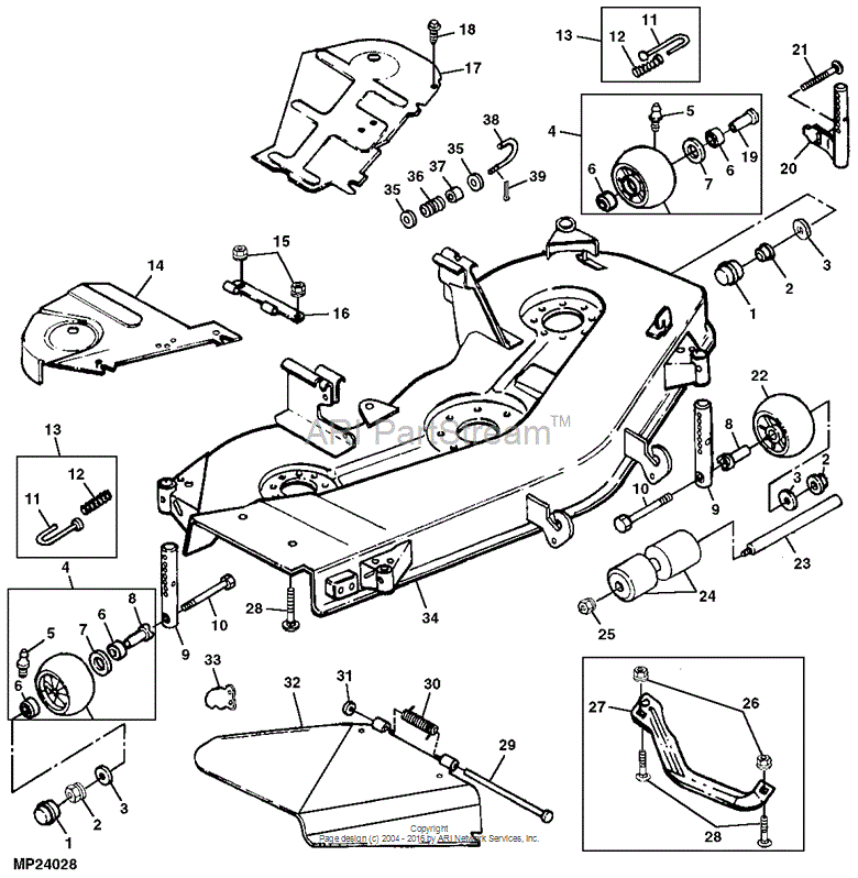 AM119995 MOWER DECK made to fit John Deere Price 2 835