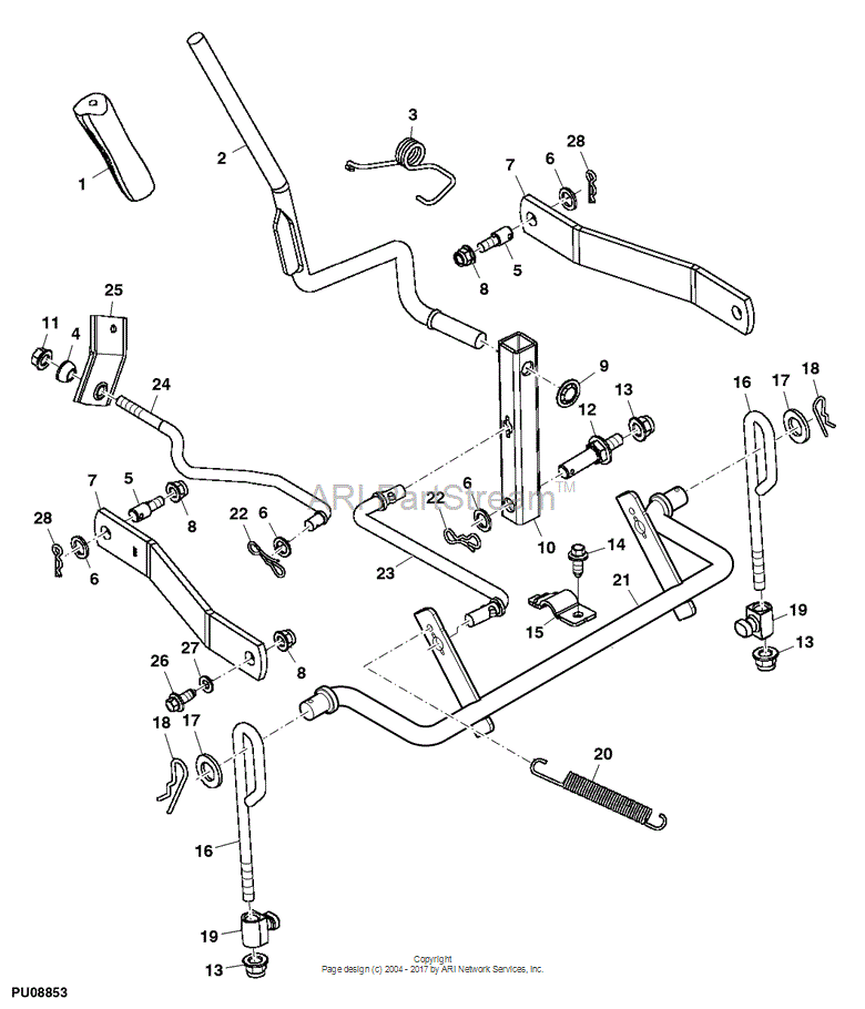 GX22442 ROD made to fit John Deere Price 9.64