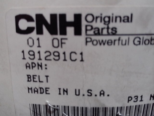 191291C1 Grain Tank Unloader Drive Belt For Ih Combine, for CASE