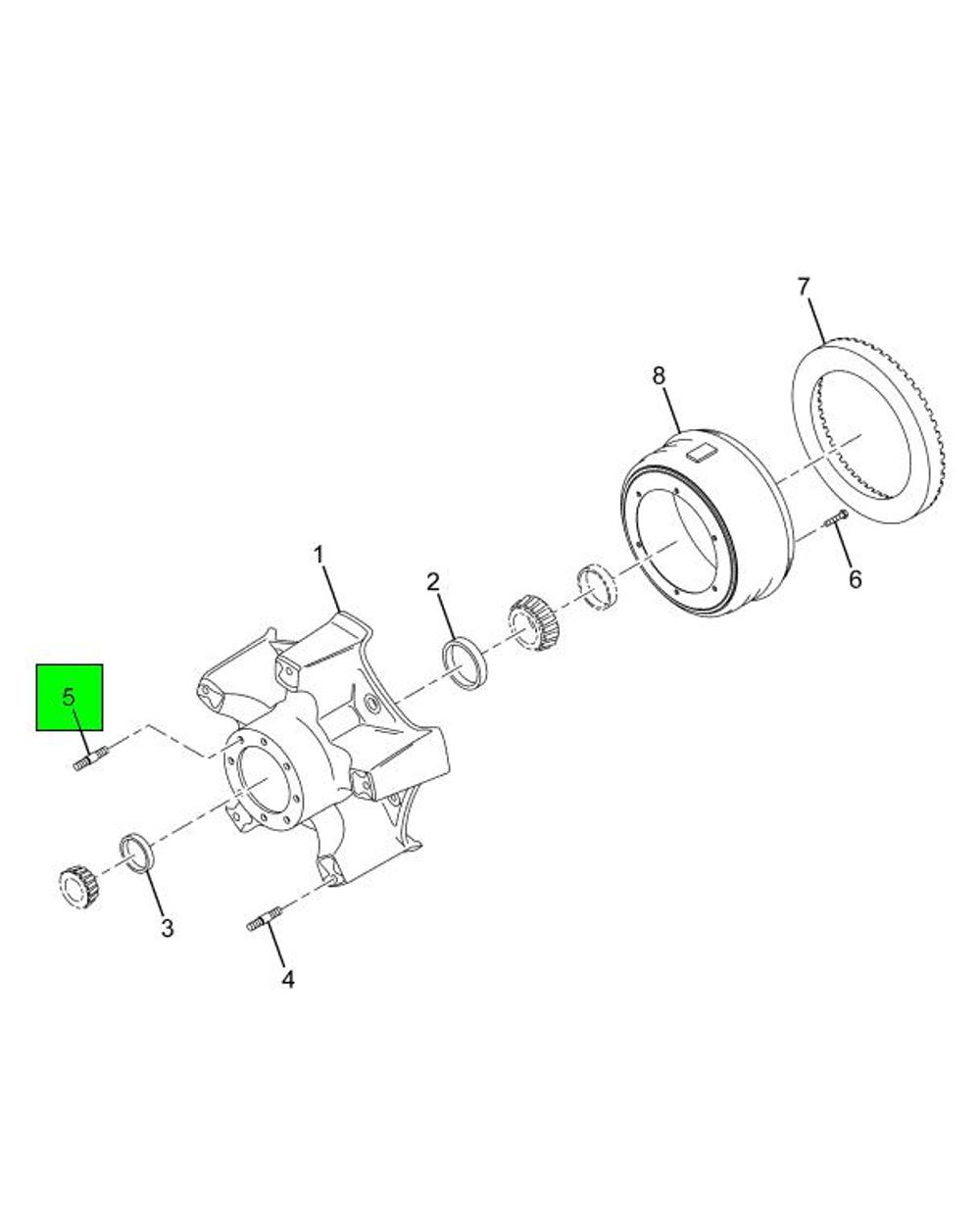 navis Genuine International 588760C1 Wheel Hub Axle Stud ( 1pc