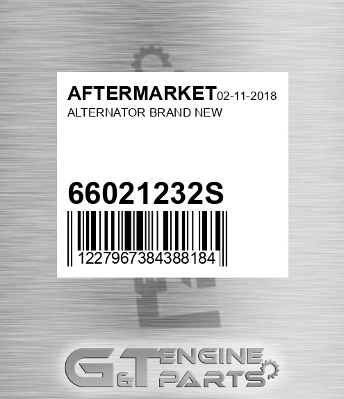 66021232S Alternator Brand New