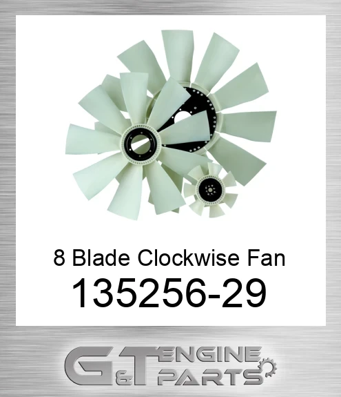 135256-28 8 Blade Clockwise Fan made to fit American cooling  