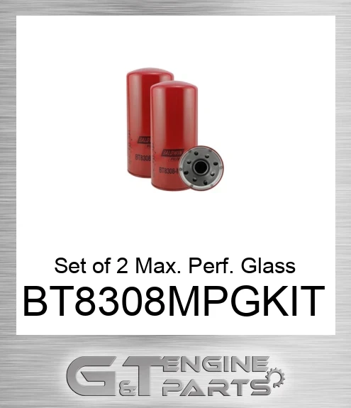 BT8308-MPG-KIT Set of 2 Max. Perf. Glass Hydraulic Spin-ons