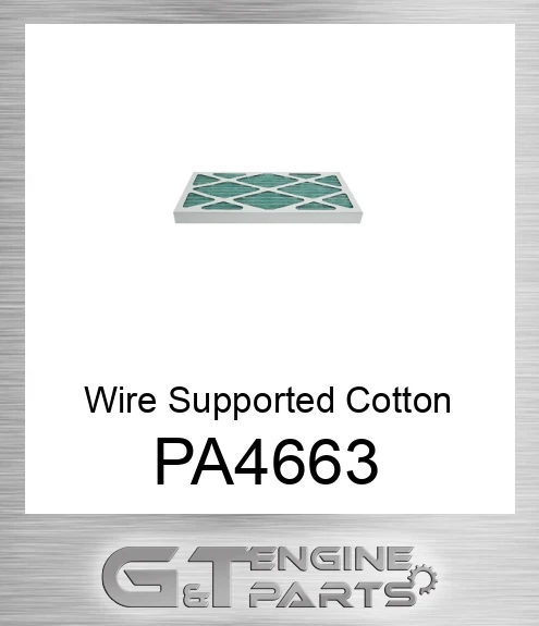 PA4663 Wire Supported Cotton Polyester Industrial Air Element