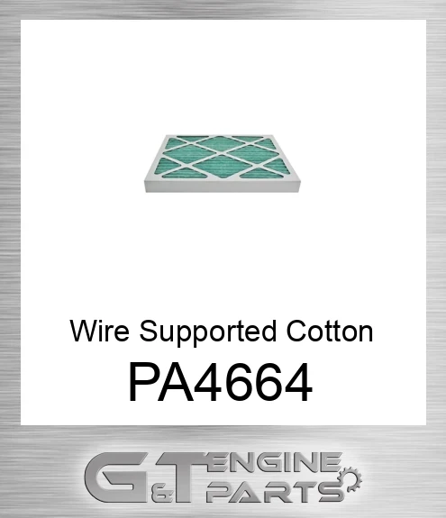 PA4664 Wire Supported Cotton Polyester Industrial Air Element