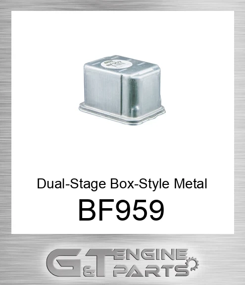 BF959 Dual-Stage Box-Style Metal Fuel Filter