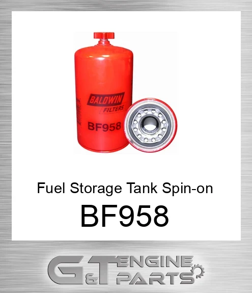 BF958 Fuel Storage Tank Spin-on with Drain