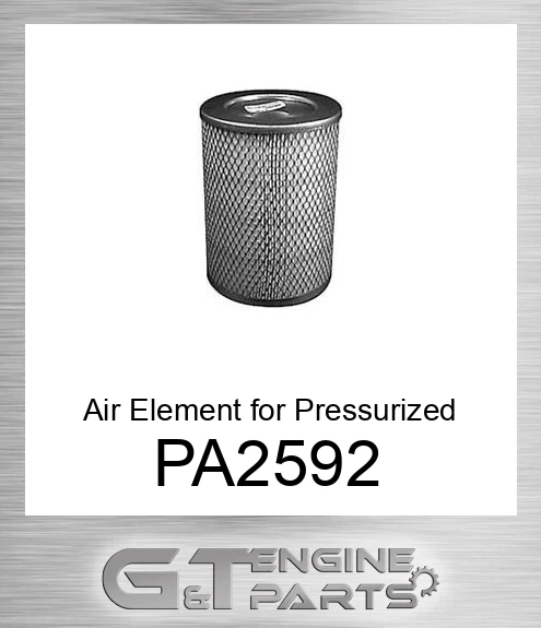 PA2592 Air Element for Pressurized Cab