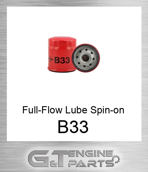 B33 Full-Flow Lube Spin-on