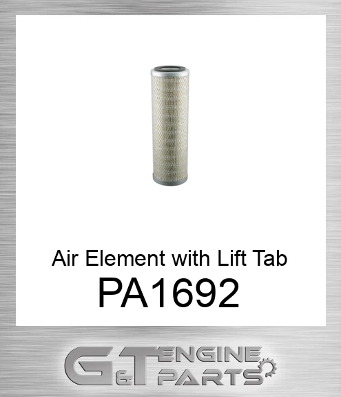 PA1692 Air Element with Lift Tab