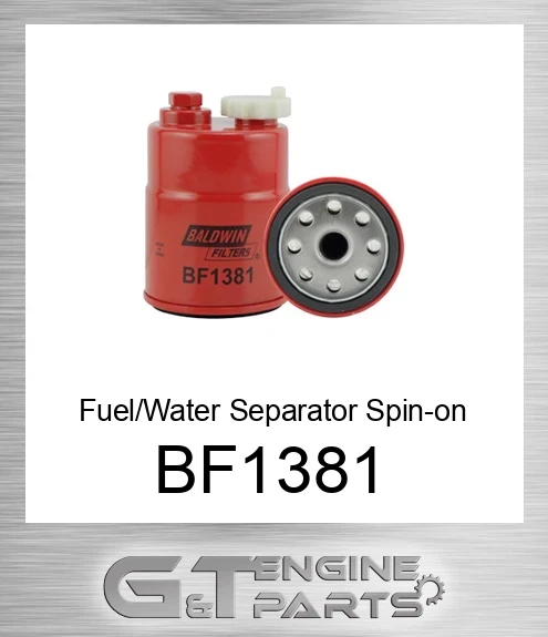 BF1381 Fuel/Water Separator Spin-on with Drain and Sensor Port