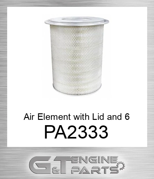 PA2333 Air Element with Lid and 6 Bolt Holes