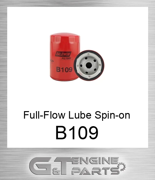 B109 Full-Flow Lube Spin-on