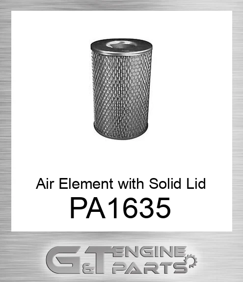 PA1635 Air Element with Solid Lid