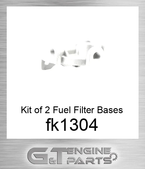 fk1304 Kit of 2 Fuel Filter Bases for Detroit Diesel Engines
