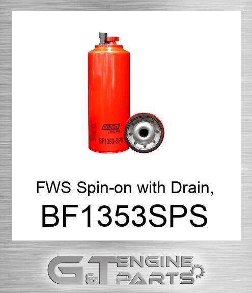 BF1353-SPS FWS Spin-on with Drain, Sensor Port and Sensor