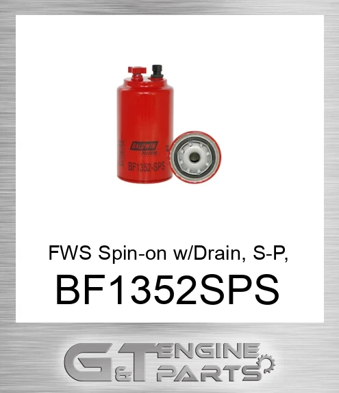 BF1352-SPS FWS Spin-on w/Drain, S-P, Reusable Sens.