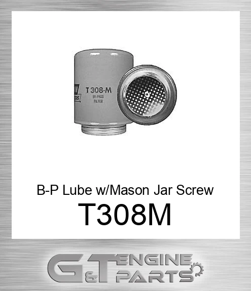 T308-M B-P Lube w/Mason Jar Screw Neck
