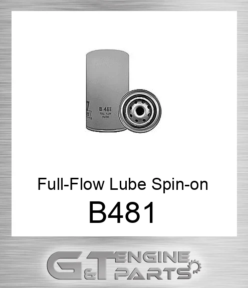 B481 Full-Flow Lube Spin-on