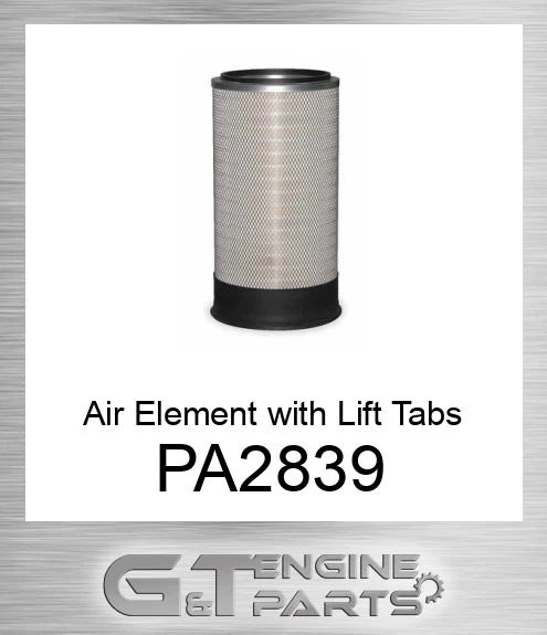 PA2839 Air Element with Lift Tabs