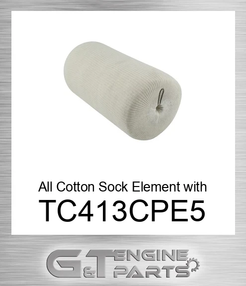 TC413-CPE5 All Cotton Sock Element with Bail Handle