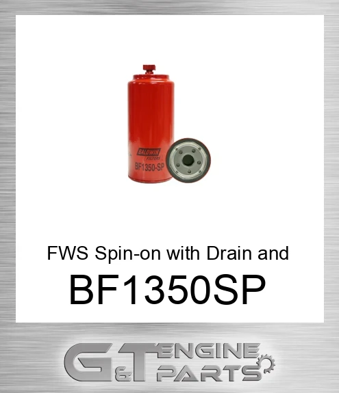 BF1350-SP FWS Spin-on with Drain and Sensor Port