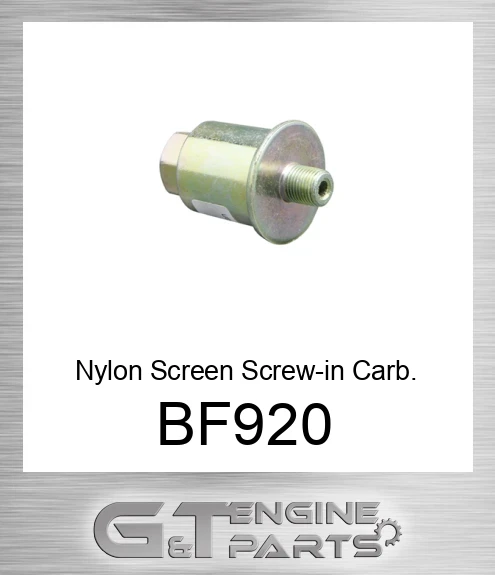 BF920 Nylon Screen Screw-in Carb. Fuel Filter