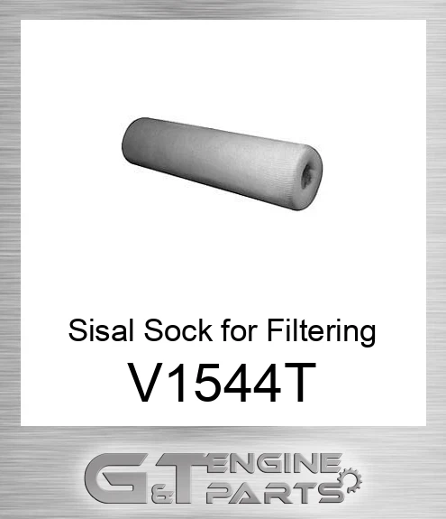 V1544-T Sisal Sock for Filtering Liquids at High Flow Rates