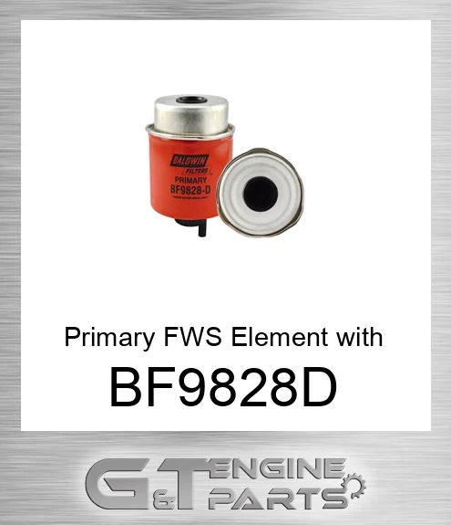 BF9828-D Primary FWS Element with Removable Drain
