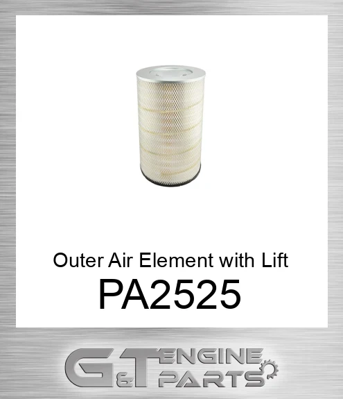 PA2525 Outer Air Element with Lift Tabs