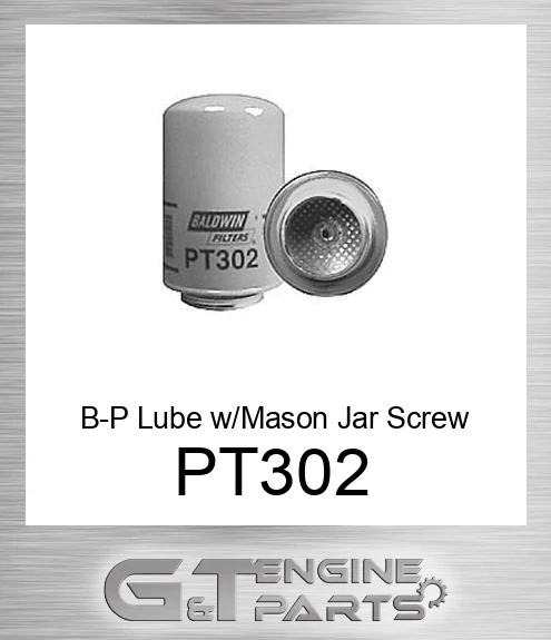 PT302 B-P Lube w/Mason Jar Screw Neck