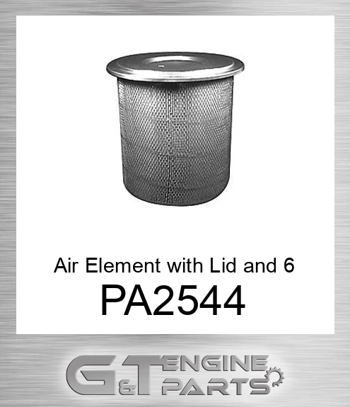 PA2544 Air Element with Lid and 6 Bolt Holes