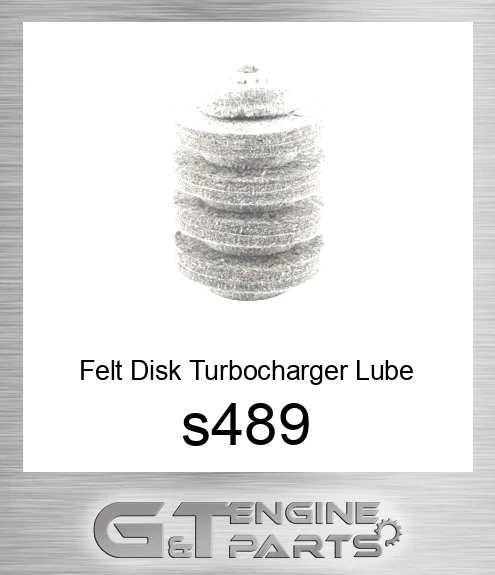 s489 Felt Disk Turbocharger Lube Filter Element