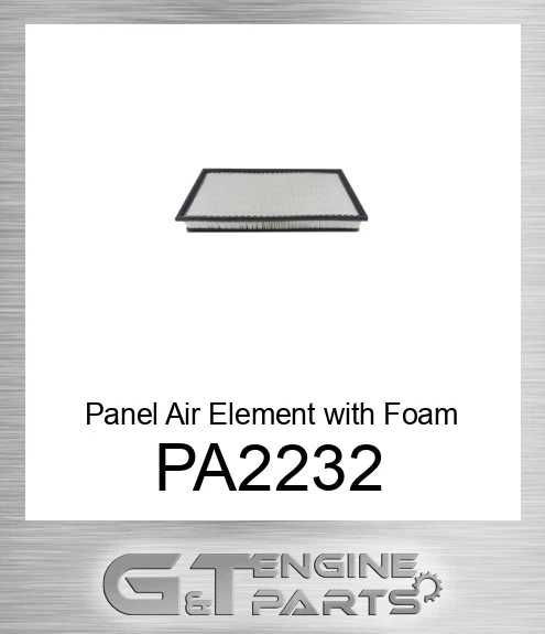 PA2232 Panel Air Element with Foam Pad