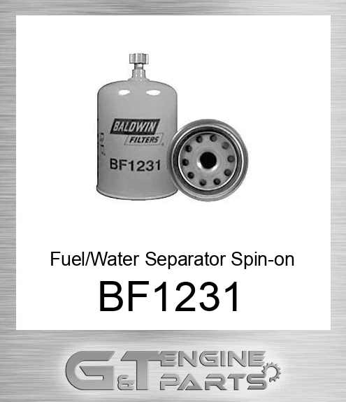 BF1231 Fuel/Water Separator Spin-on with Drain