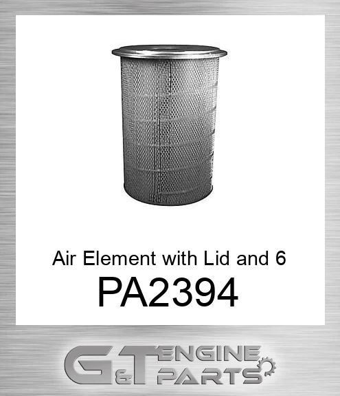 PA2394 Air Element with Lid and 6 Bolt Holes