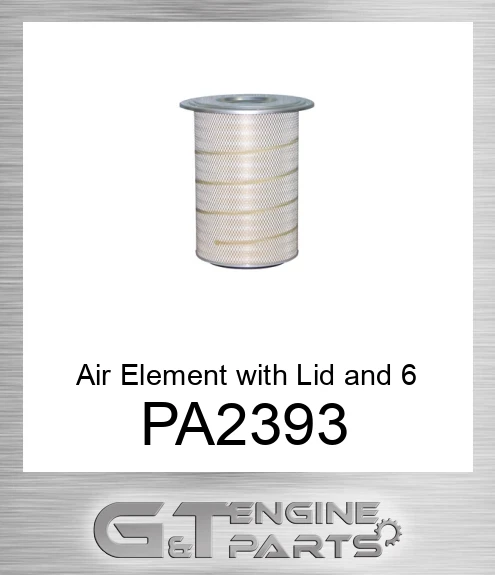 PA2393 Air Element with Lid and 6 Bolt Holes