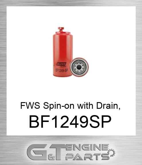 BF1249-SP FWS Spin-on with Drain, Sensor Port