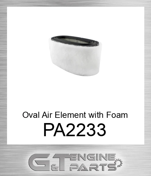 PA2233 Oval Air Element with Foam Wrap