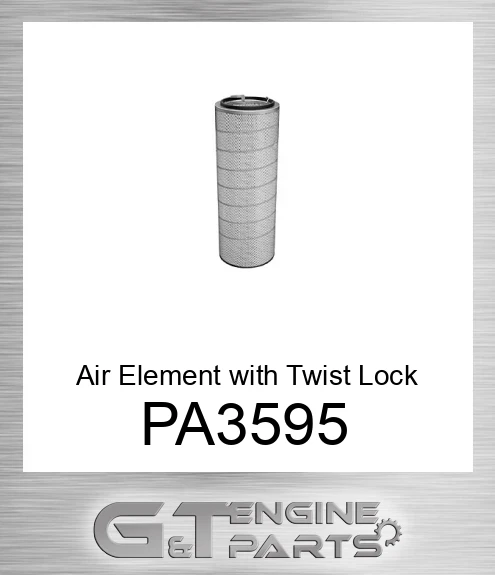 PA3595 Air Element with Twist Lock Mounting Tabs