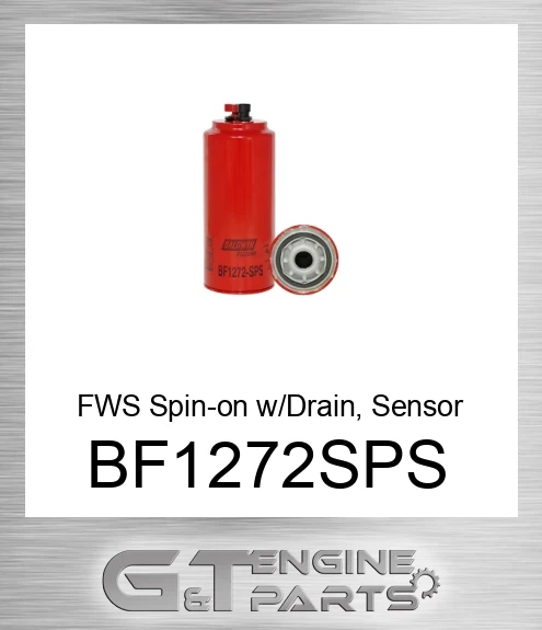 BF1272-SPS FWS Spin-on w/Drain, Sensor Port and Reusable Sensor