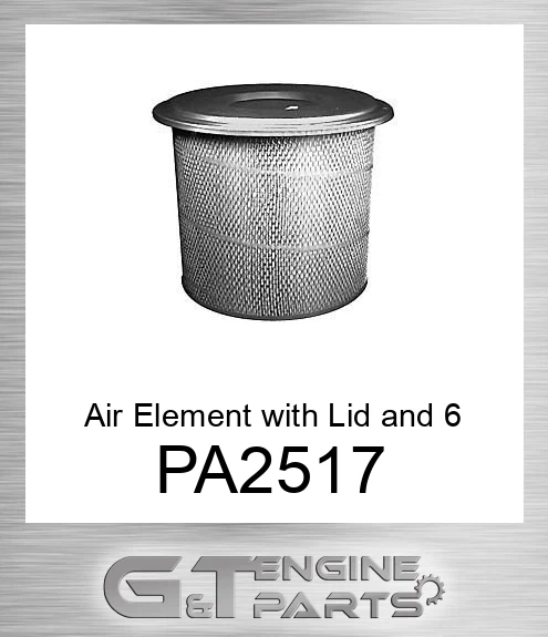 PA2517 Air Element with Lid and 6 Bolt Holes