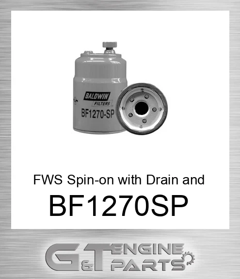 BF1270-SP FWS Spin-on with Drain and Sensor Port