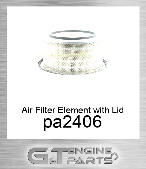 pa2406 Air Filter Element with Lid and 6 Bolt Holes
