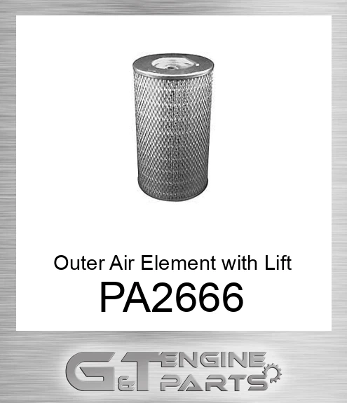 PA2666 Outer Air Element with Lift Bar