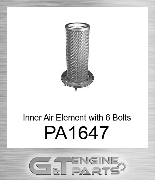 PA1647 Inner Air Element with 6 Bolts
