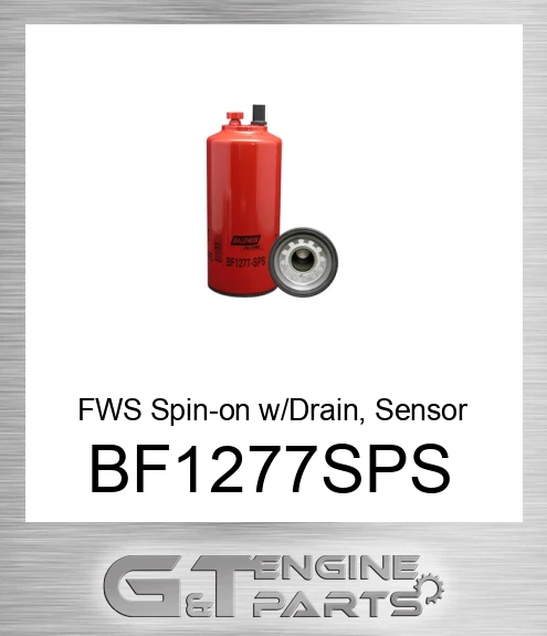 BF1277-SPS FWS Spin-on w/Drain, Sensor Port and Reusable Sensor